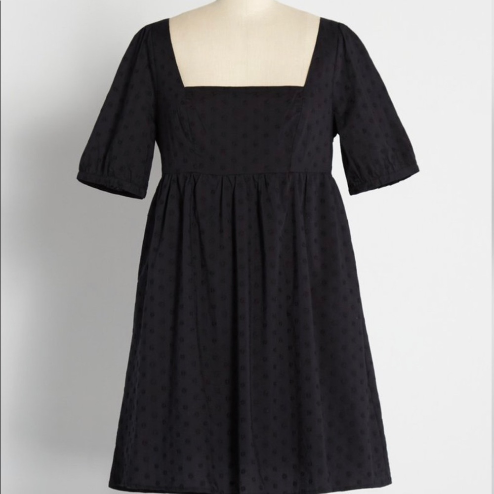 Swiss dot babydoll dress